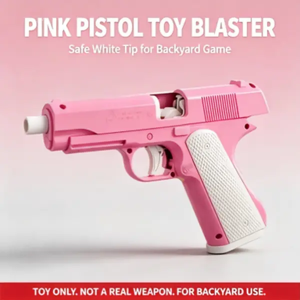Manual Prime Splatter Ball Blaster Pistol - 3 Colors Available, Safe Tip Design, Backyard Shooting Game Toy, Birthday Gift for Teens Age 12+