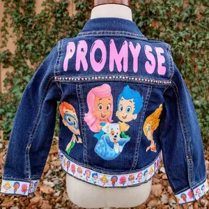 Bubble Guppies Denim Jacket, Custom Jean Jacket