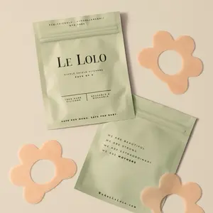 Le Lolo Nipple Shield Sticker for breastfeeding Pack of 3 Stickers. Washable and resusable. Helps nipple shield stay in place on skin so shield does not shift and to improve baby's latch for a better feed
