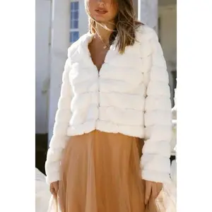 One and Only Collective Inc Faux Fur Cop Jacket