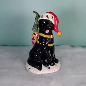 Black Lab Tealight Holder