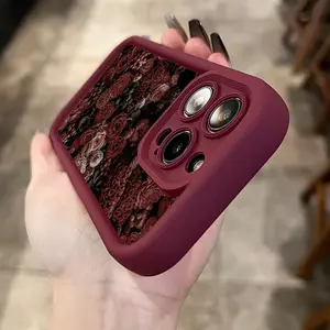 Phone Case - 1 Red Rose Pattern Phone Case Is Suitable for Apple 15Promax Phone Case Iphone11/11Proamax/11Pro/12/12Pro/12Promax/13/13Pro/13Promax/14/14Pro/14Promax/15/15Promax/15Pro/16/16Pro/16Promax Protective Case