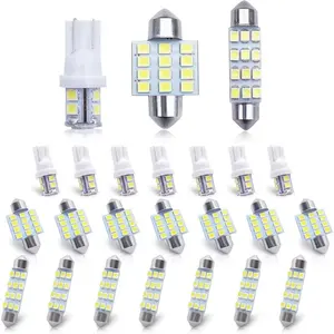 Car Led Bulb, Led Combination Set of 24 SetsUsed for Car Interior/indoor Map Dome/ Trunk /License Lights, Etc super  white  led led  lighting  kit