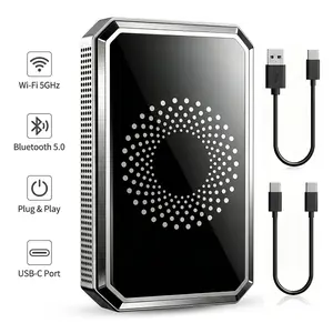 【FathersDayGift】3-in-1 Magic Video Box for Streaming Netflix/YouTube/TikTok, Wireless Carplay Adapter Dongle with USB Drive, Not compatible with Tesla and BMW, not compatible with vehicles that have built-in wireless CarPlay