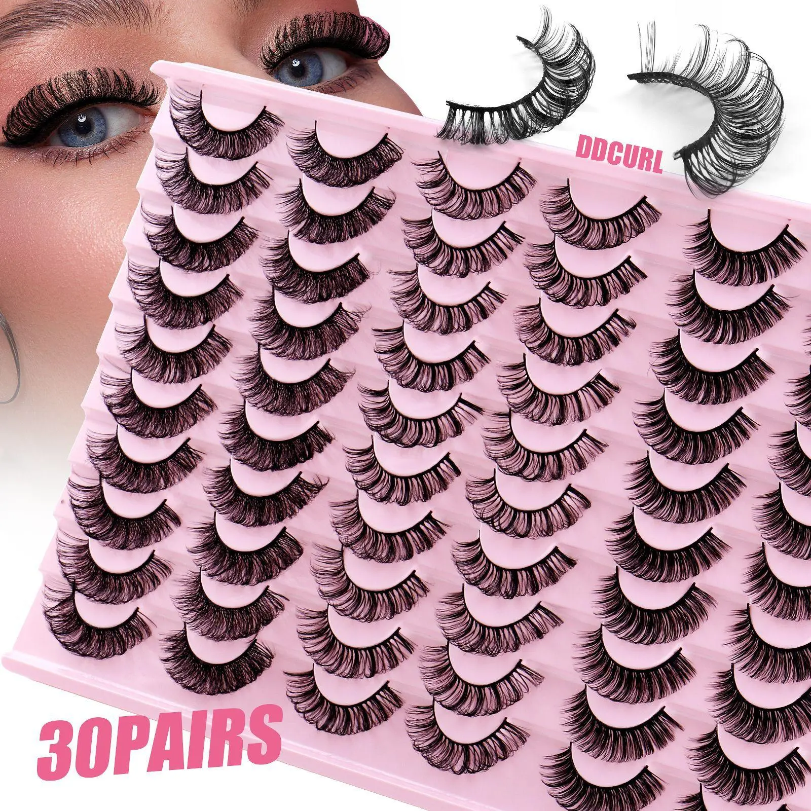 Lush Eyelash Extension Kit with Natural Look, V-Curl Lashes for Festive Makeup, Recyclable Design, Volume Lash Gift, Ideal Gift