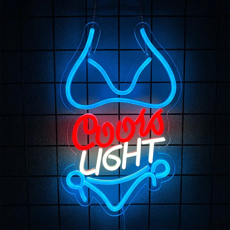 Bikini Crs LIGHT Neon Signs for Wall Decor Neon Lights for Business Signs Suitable for Man Cave Restaurant Office Bar Pub Led Decoration Led Light Up Art Decorative Led Light