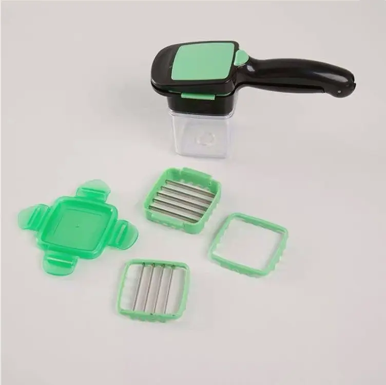 Multi-Function Push Vegetable Cutter & Peeler – Green/Orange