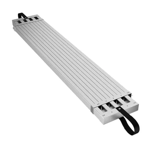 6-9FT Aluminum Telescoping Work Plank, 500lbs Capacity, 12.5 inch Width, Scaffolding Plank with Skid-Proof Platform Scaffold Ladder Accessory