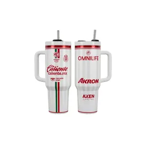 Chivas Inspired 40oz Tumbler Bow Cup with Handle Lover Insulated Travel Mug Gift For Her