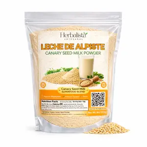 Herbalista Leche de Alpiste (Canary Seed Milk Powder) 8oz (226g) – 100% Natural Plant-Based Superfood – Vegan, Non-GMO – Supports Metabolism & Detox – Smoothie & Drink Mix