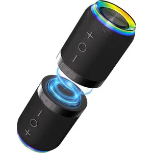 2 in 1  Splittable  Speaker, Portable  Split  Speaker  V5.4 with 20W Loud Stereo Sound,  Pairing for , Outdoor or Travel