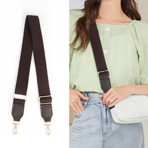 Cotton fabric bag strap, 3.8CM wide, thick and adjustable in length, available in various colors