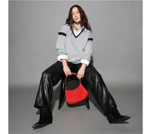RM Studio x Rebecca Minkoff Regular Pull-On Faux Leather Relaxed Pants