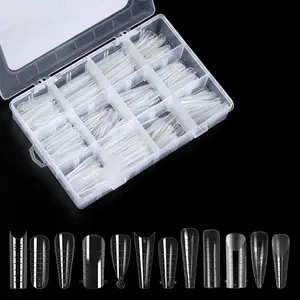 288 Pieces 12 Types Nail Shapes & Forms Set for Acrylic Nail Extensions