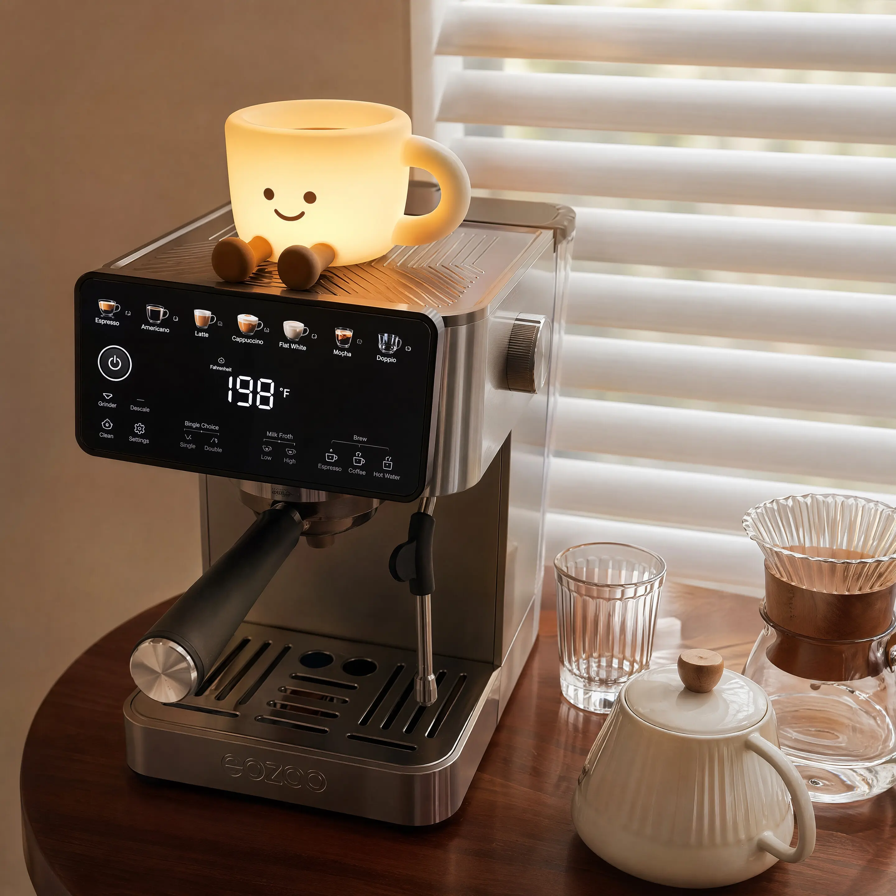 Coffee Bar Light, Adorable Coffee Mug Silicone Night Light, Tap Light, Bedside Lamp, Jewelry Storage Light, Phone Stand, Breastfeeding Light, 3-Level Brightness, 7-Color Atmosphere Light, Bedroom Decor, Stress Relief Toy, Perfect Gift for Children's Day