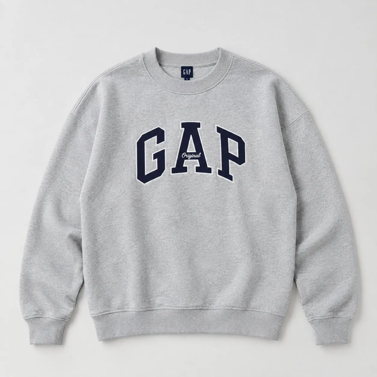 Women's Vintage Soft Oversized Mockneck Logo Sweatshirt, Cozy Casual Pullover Top, Relaxed Fit Fleece Streetwear for Fall & Winter