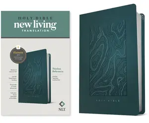 NLT Thinline Reference Bible, Filament Enabled Edition (Red Letter, Leatherlike, Teal Blue) -- Tyndale, Leather / Fine Binding