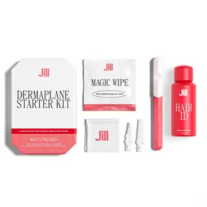 Hair Identifier Spray & Jill Pro Dermaplaning Razor Kit – Reveal Peach Fuzz for Smooth, Radiant Skin, Facial Razor