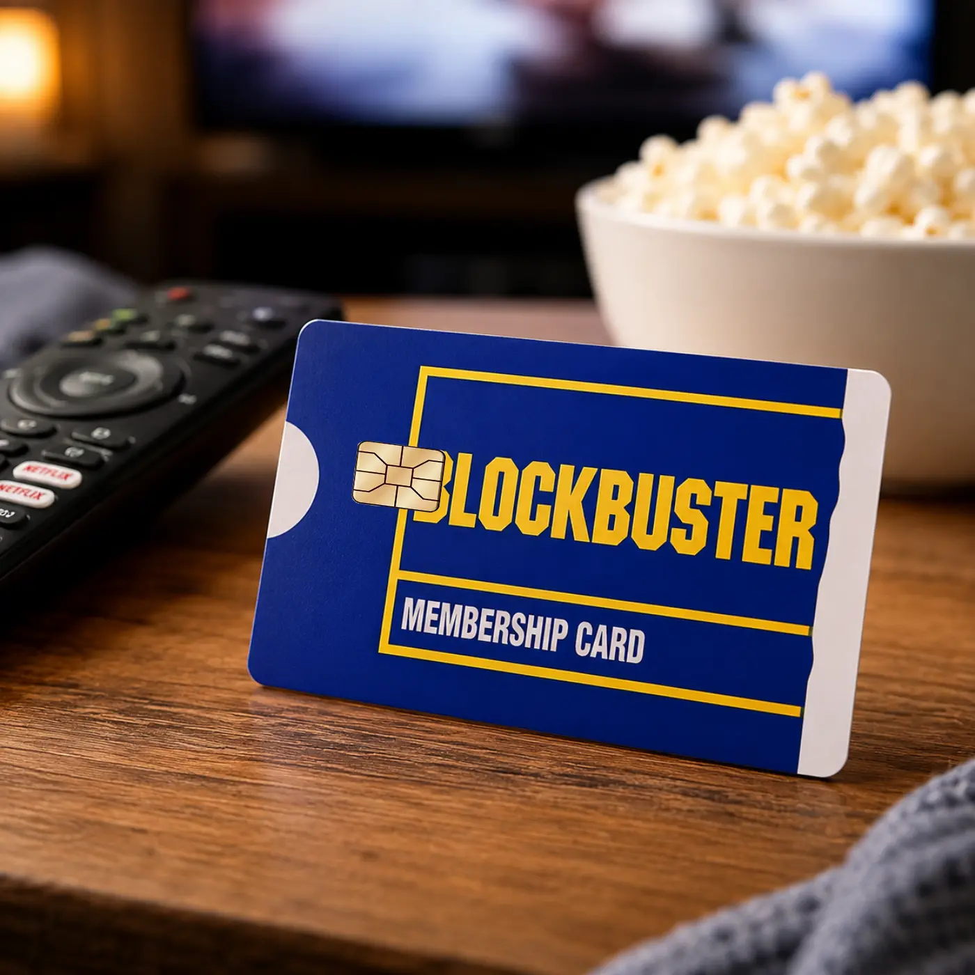 2 PACK Retro Blockbuster Video Membership Credit Card Skin Sticker, Nostalgic 90s Debit Card Cover, Vintage Vinyl Decal