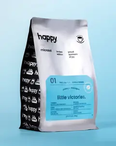 Happy Limited Edition Little Victories - Maracaturra Whole Bean Coffee - 12 oz