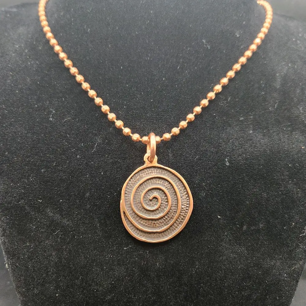copper pendants and necklace