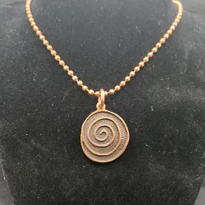 copper pendants and necklace