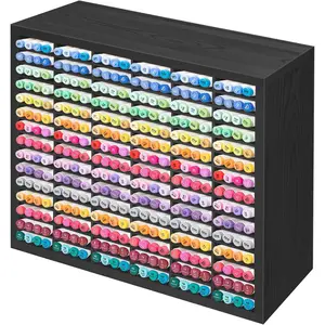 Markers Organizer with 90 Compartments for 360 Marker Storage Art Pens Storage Rack,Watercolor Brushes Pens  Marker Holder for Desk Organizer