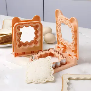 Save Money and Easily Make a Sandwich! Uncrustables Sandwich Maker Sealer Cutter, Crustless Sandwich Cutter, PB&J Uncrustable Maker Mold