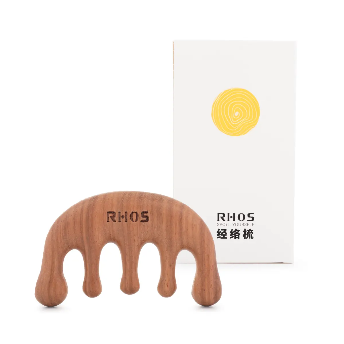 RHOS Scalp Massager Shampoo Brush - Portable, Durable Haircare Tool for Hair Growth, Blood Circulation Boost, Hair Loss Reduction, Handheld Grooming Comb, Increased Hair Growth