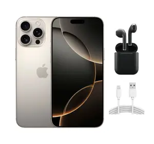 Refurbished iPhone 16 Pro Max (Unlocked)-Good Condition with Wireless Earbuds & 1 Year Warranty  A3084