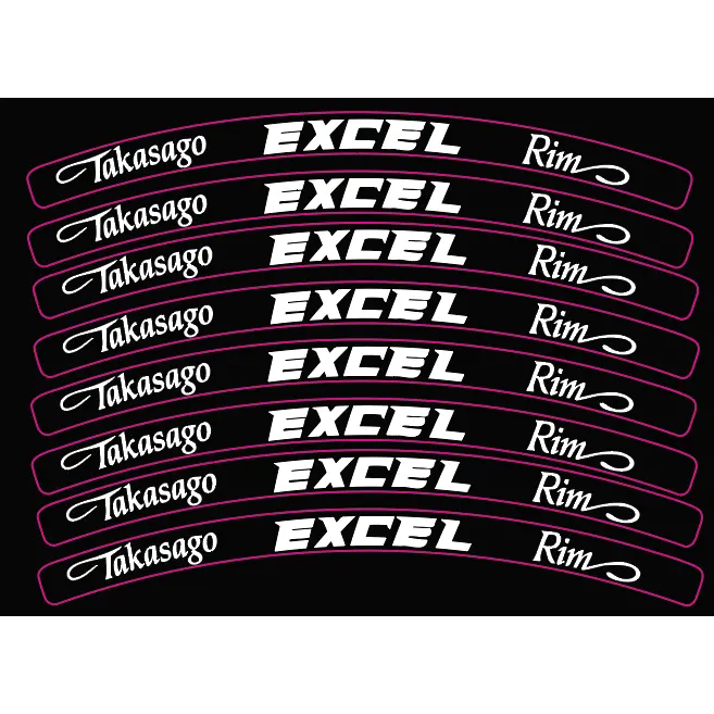 Excel Rim Decals
