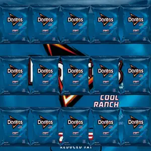 Doritos Tortilla Chips, Reduced Fat Cool Ranch, 1 oz (Pack of 15), Bundled By Shoppyway Snack Crispy Flavor Bite Crunchy Packed