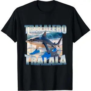 Tralalero Tralala Bootleg Brainrot Italian Brainrot Meme T-Shirt HWI