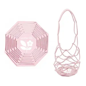 2 PCS Multi-Use Silicone Storage Bag & Organizer,Multifunctional Mesh Coaster,Silicone Wine Carrier,Reusable, Foldable, Portable Coaster for Wine Bottles, Cans, Cups, Hot Dishes,and Beverages,Handheld Bottle Mesh Coaster,Water Bottles, Fruits, Hot Dishes