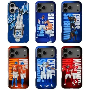 Dart x Skattebo, St. Brown x Gibbs, Pickens x Ceedee, Rice x Mahomes, Bo Nix x Sutton Phone Cases - Compatible with iPhone 11–17 Pro Max/Plus Series and Samsung Galaxy S23– Series