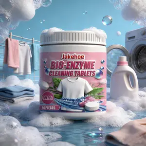 Clothing Stain Remover Tablets, Quick Removal of Oil, Sweat, Food Stains, Enzyme Explosive Salt, Laundry Cleaning Stain Remover Tablets