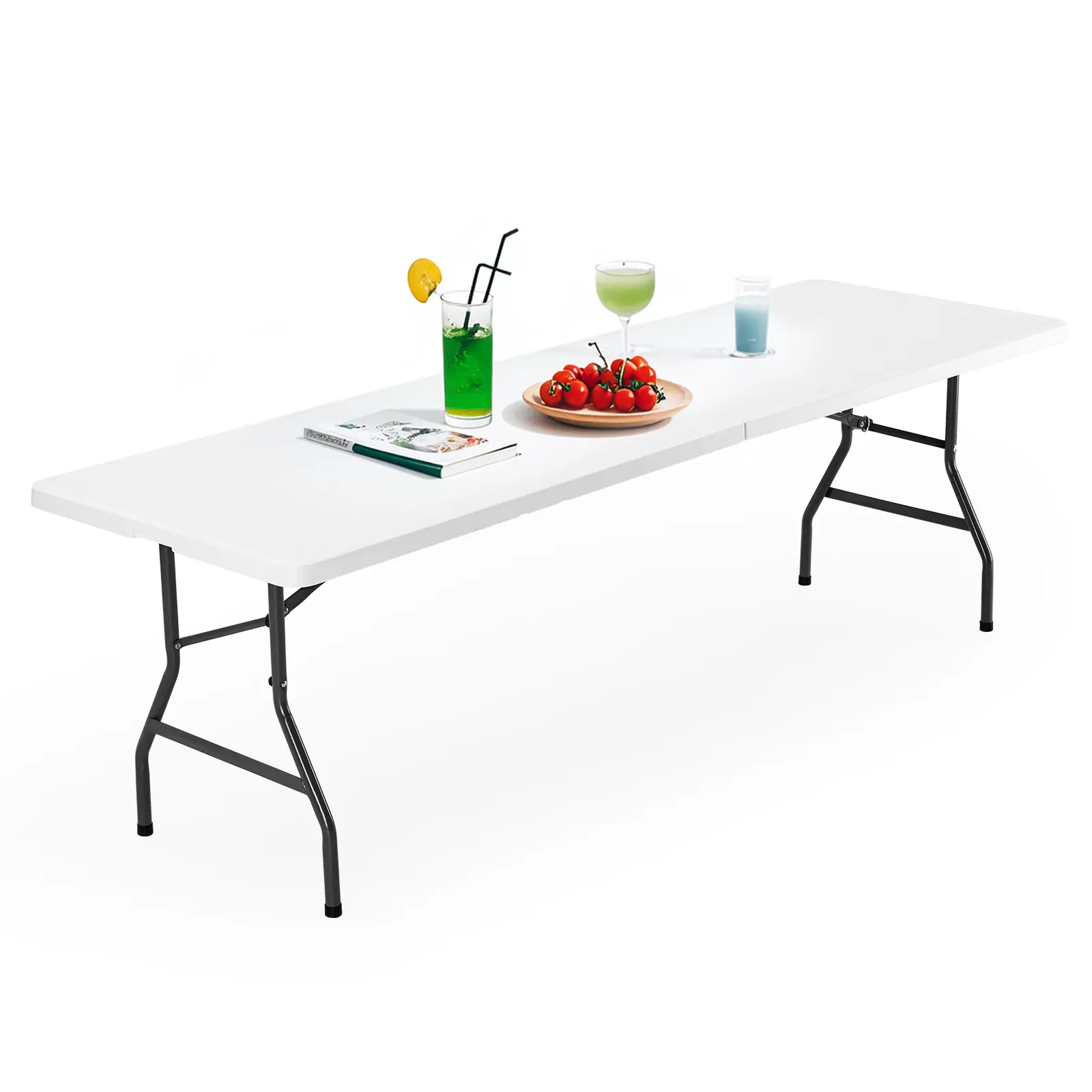 Portable Foldable Heavy-Duty Multi-Use Outdoor Furniture Table, Folding Design with Carrying Handle for Camping, Picnic Dining Table
