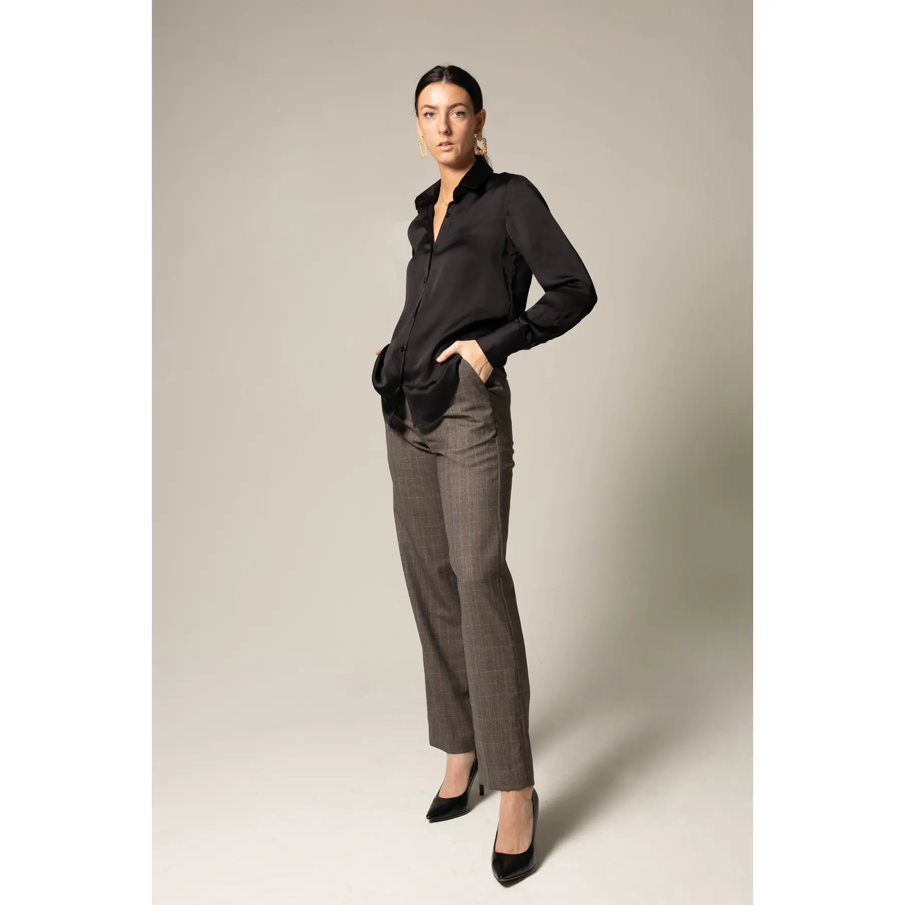 Womens Straight Leg Wool Pants – Tailored Wool Trousers