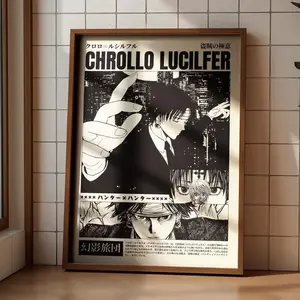 Hunter x Hunter Poster, Chrollo Anime Art Print, Dark Manga Wall Decor, Otaku Room Aesthetic, Gift For Fans