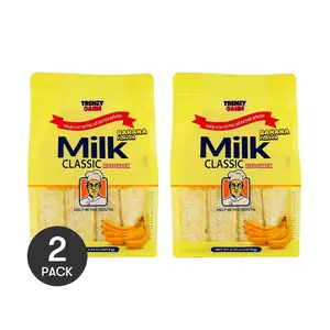 2 Pack Banana Flavor Rice Crackers TRENZY GAHM Brand New Flavor Rice Cakes 241.8g each Healthy Non-Fried Snack - Melt in Your Mouth