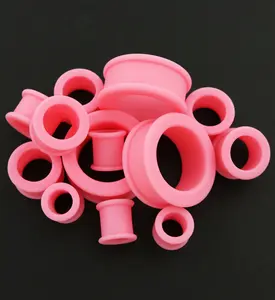 Bubblegum Pink Silicone Tunnels