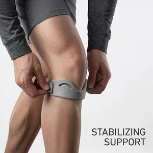 Silicone Patella Knee Strap for Men & Women Breathable Non-Slip Knee Support Band Lightweight Knee Protector for Running, Basketball & Cycling Sports Gear for Patella Tendon Support