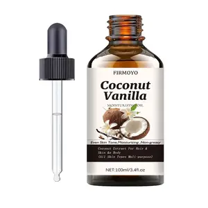 Coconut Vanilla Essential Oil 3.38 fl oz (approx. 100 ml) Multi Use Oil For aromatherapy, home diffuser essential oil, ideal for diffusers, yoga, DIY candle and soap making