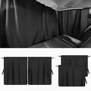 4pcs Car Privacy Curtain Set, Ideal for Sedan & Suv, Includes Back Seat & Side Window Divider with Storage Bag, Enhance Privacy Comfortably, Car Window Shades, Car Sunshade