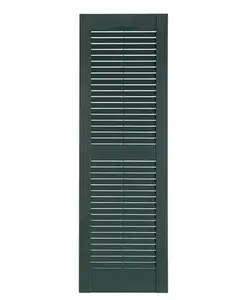 212 MAIN Premier 1-Piece Window Louvers Exterior Decorative Shutter Blinds, Heritage Green, 15x59 in., Classic Curtain & Blind Accessory for Outdoor Use