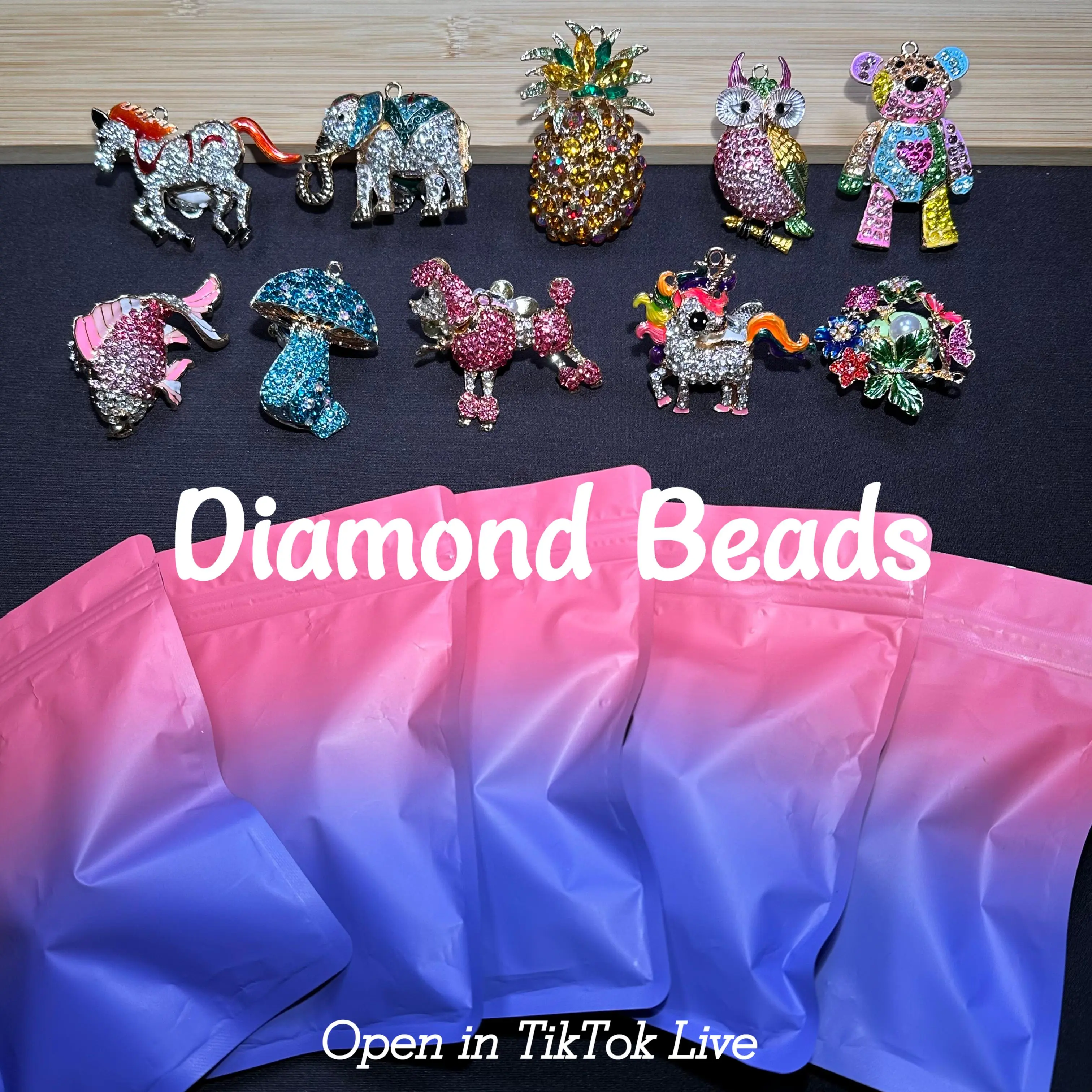 【JOJO】Diamond Beads Bags for DIY- TikTok Live Opening