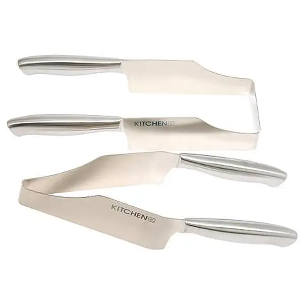 KitchenHQ Stainless Steel Flexible Cake Cutters - 2-pack KitchenHQ Stainless Steel Flexible Cake Cutters - 2-pack