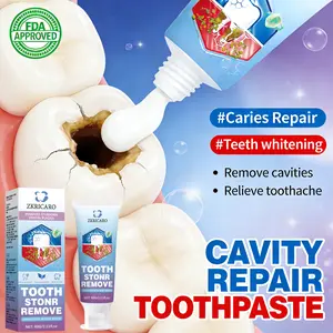 ZKRICARO Anti-Cavity Repair Toothpaste, FDA Certified, Repairs Cavities, Whitens Teeth, Strengthens Tooth Enamel
