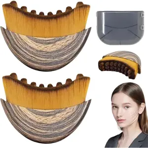 2PCS New Lymphatic Contour Face Brush, Lymphatic Drainage Massager for Face,Ergonomically Designed to Fit The Skin Precisely and Relieve Fatigue lymphatic  face  brush