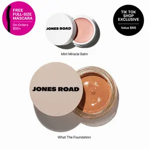 Coverage and Glow Duo: Mini Miracle Balm & What The Foundation